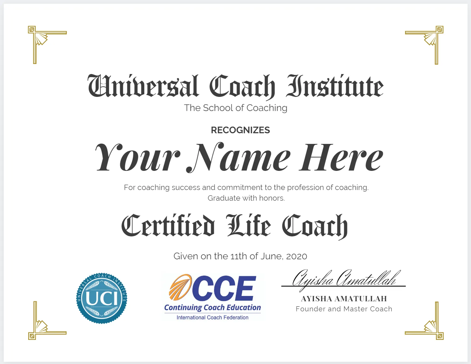 Transformational Life Coach Training (ICF Approved)